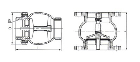 消声止回阀结构图