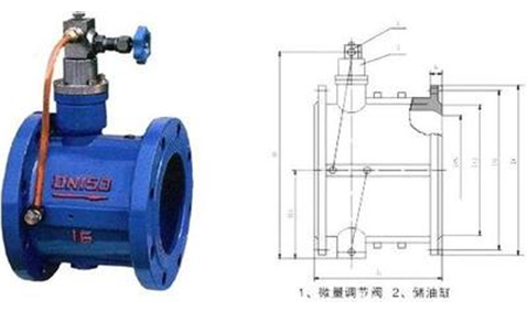 微阻缓闭止回阀结构图